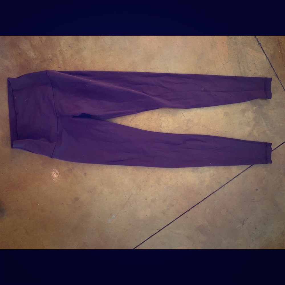 COPY - Purple lululemon wunder under high rise pa…